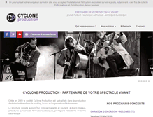 Tablet Screenshot of cycloneprod.fr